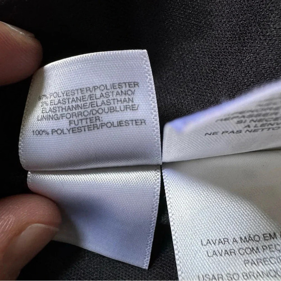 RACHEL Rachel Roy Iggy Draped Metallic Dress Mini Silver Combo Sleeveless Size M - Picture 9 of 10